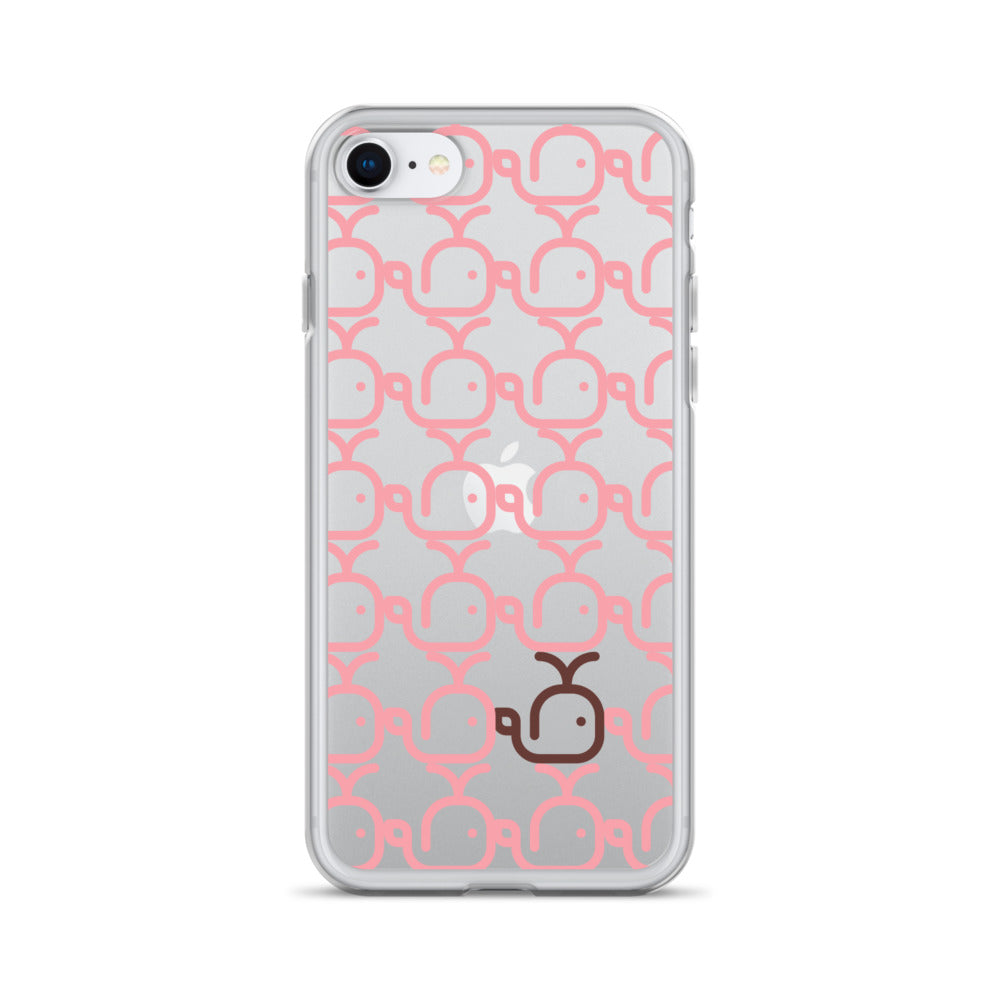 Clear Case for iPhone® Whales Pink