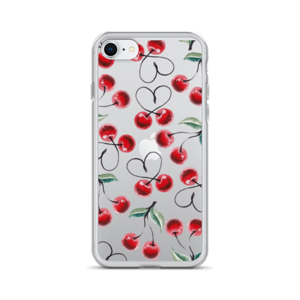 Clear Case for iPhone® Cherry Lots of Love