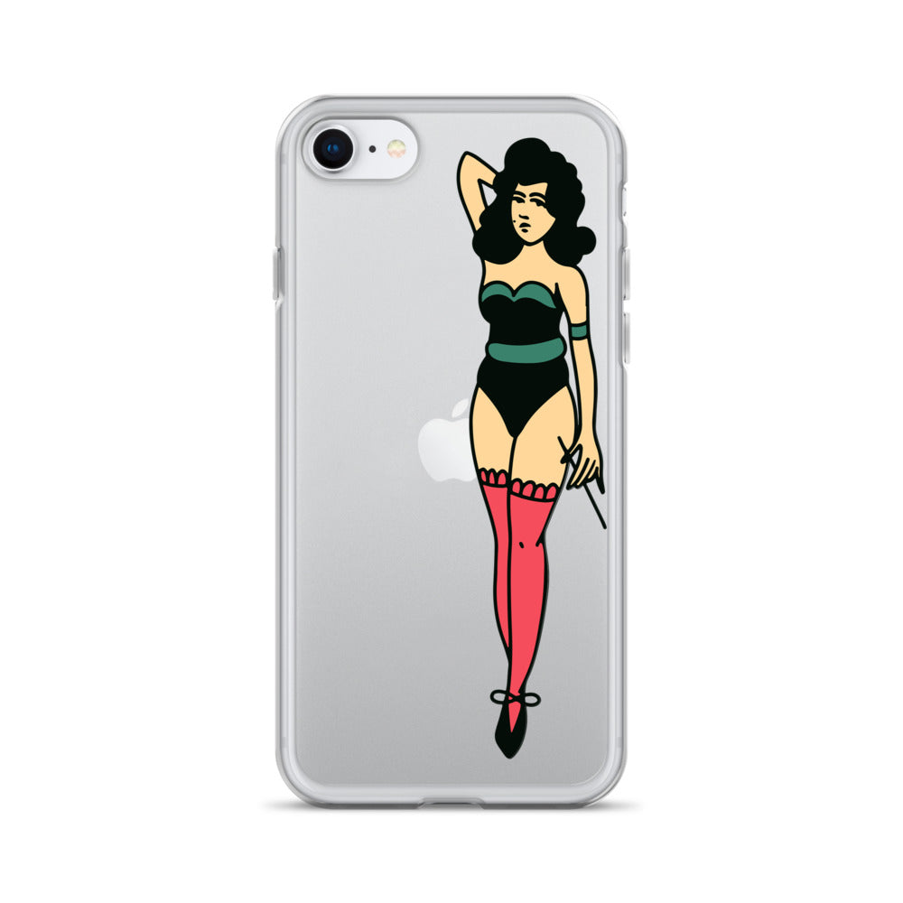 Clear Case for iPhone® Tattoo Lady