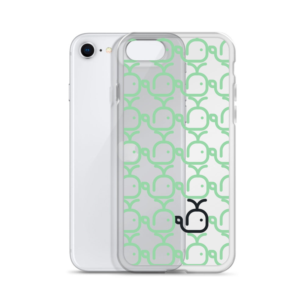 Clear Case for iPhone® Whales Green