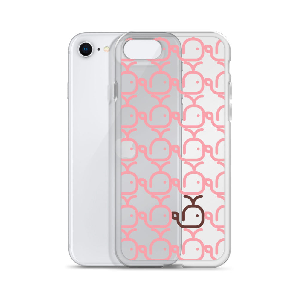 Clear Case for iPhone® Whales Pink