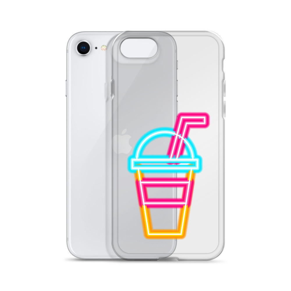 Clear Case for iPhone® Neon Drink