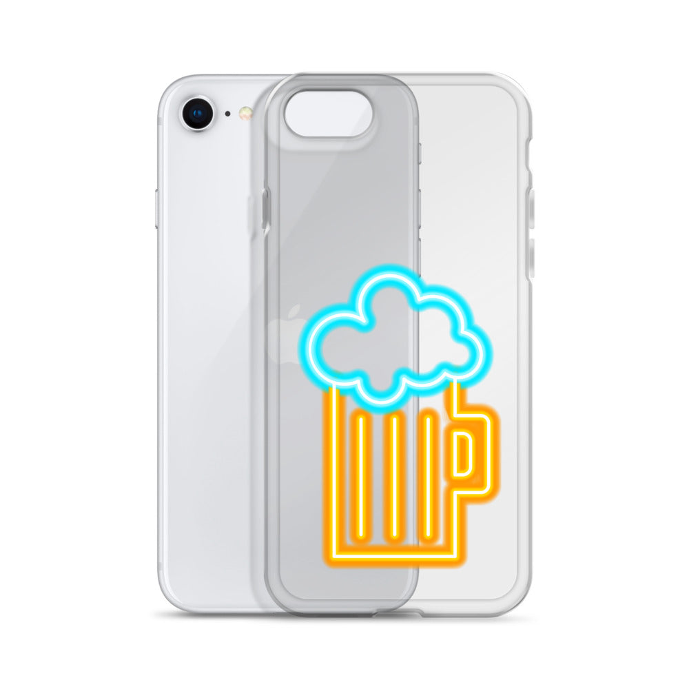 Clear Case for iPhone® Neon Beer