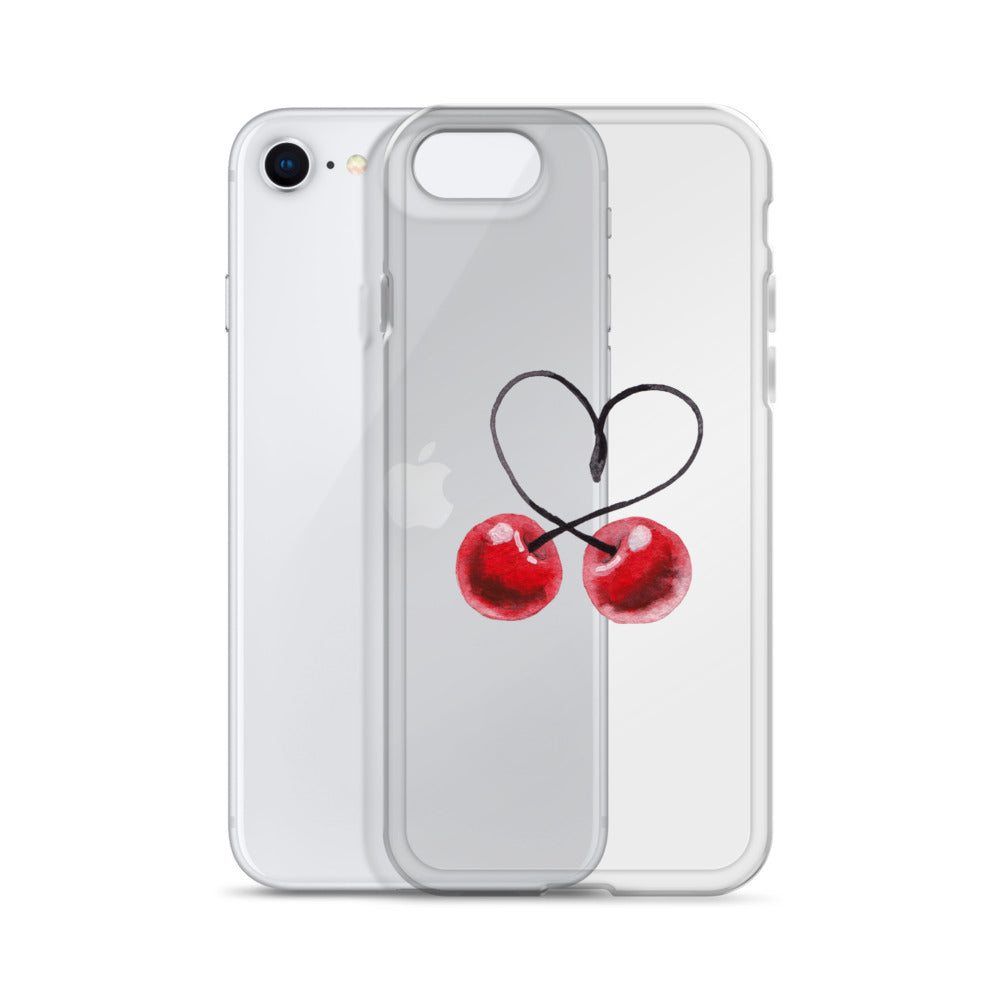 Clear Case for iPhone® Cherry Love