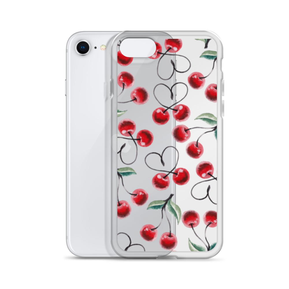 Clear Case for iPhone® Cherry Lots of Love