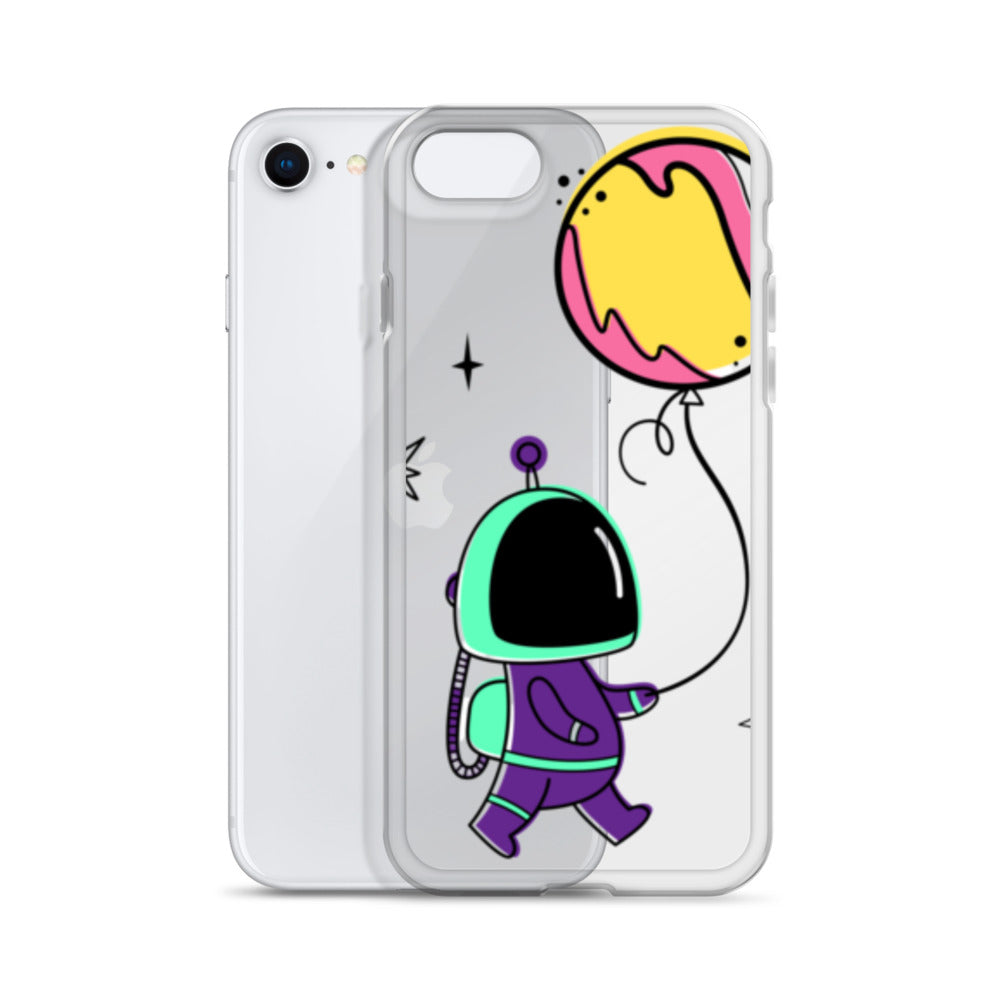 Clear Case for iPhone® Astronaut