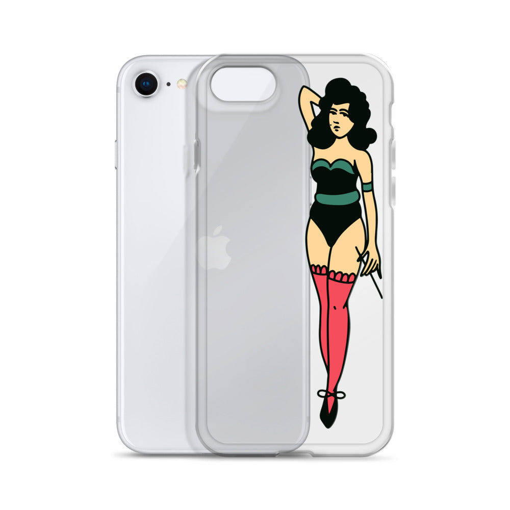 Clear Case for iPhone® Tattoo Lady