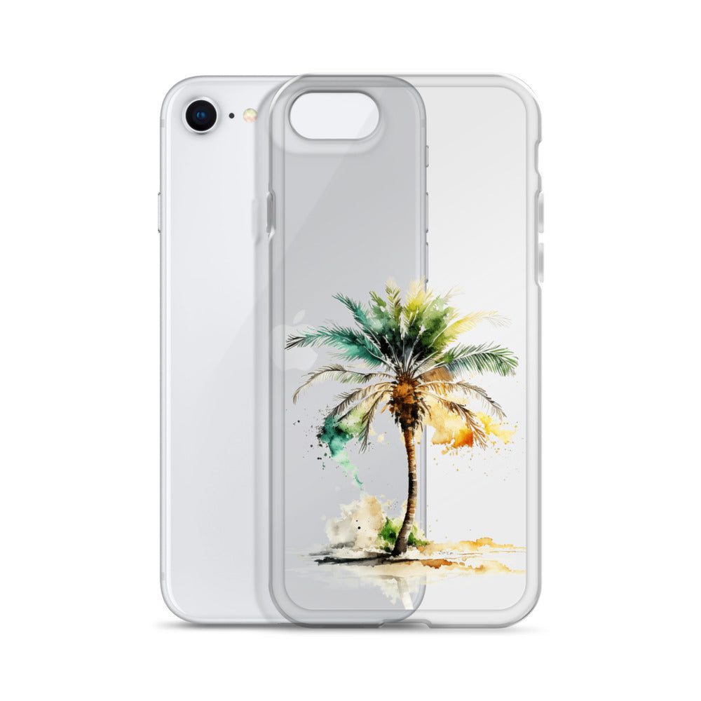 Clear Case for iPhone® Palm Tree