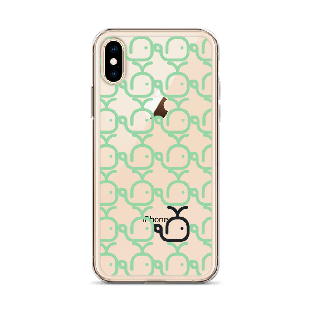 Clear Case for iPhone® Whales Green