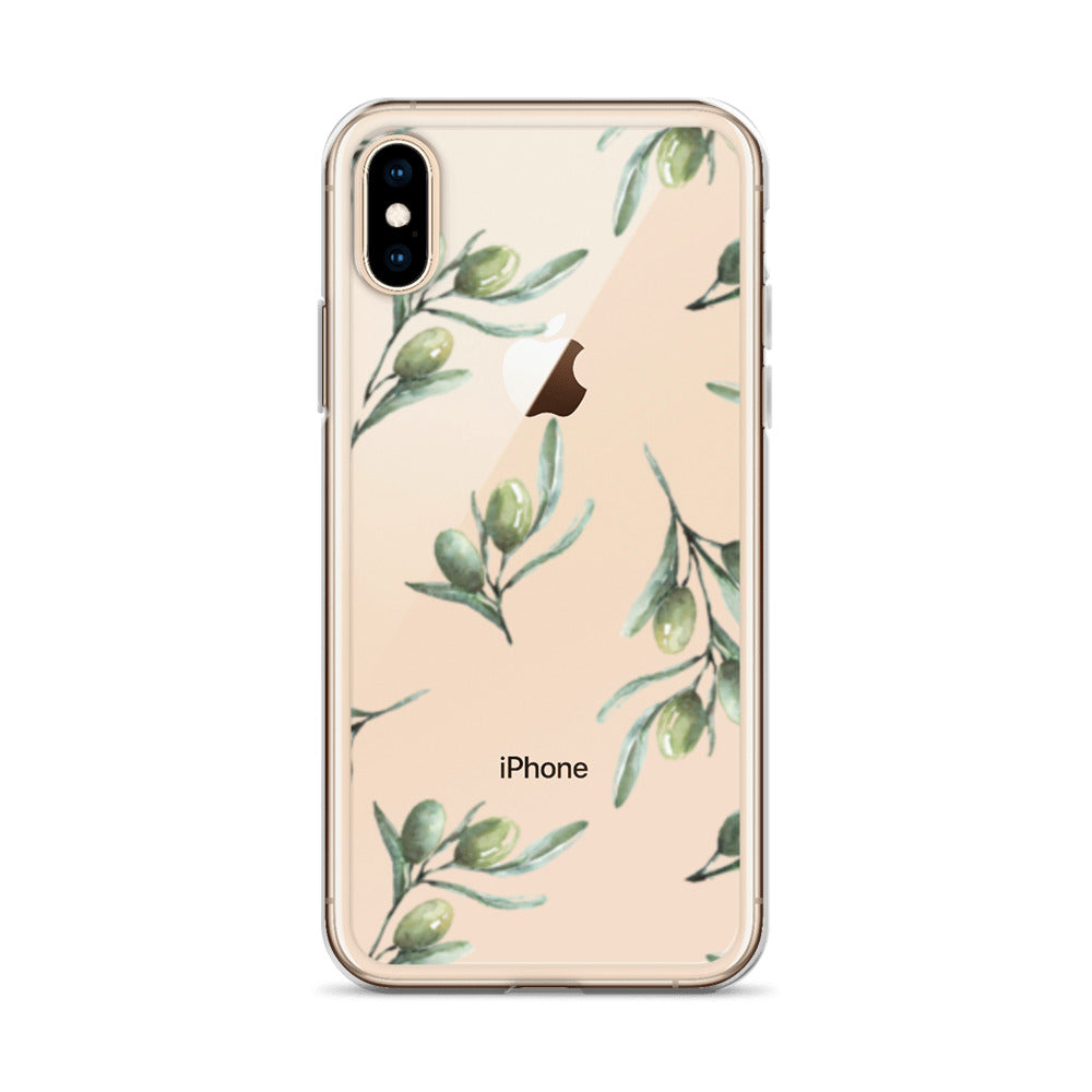 Clear Case for iPhone® Olive Branch