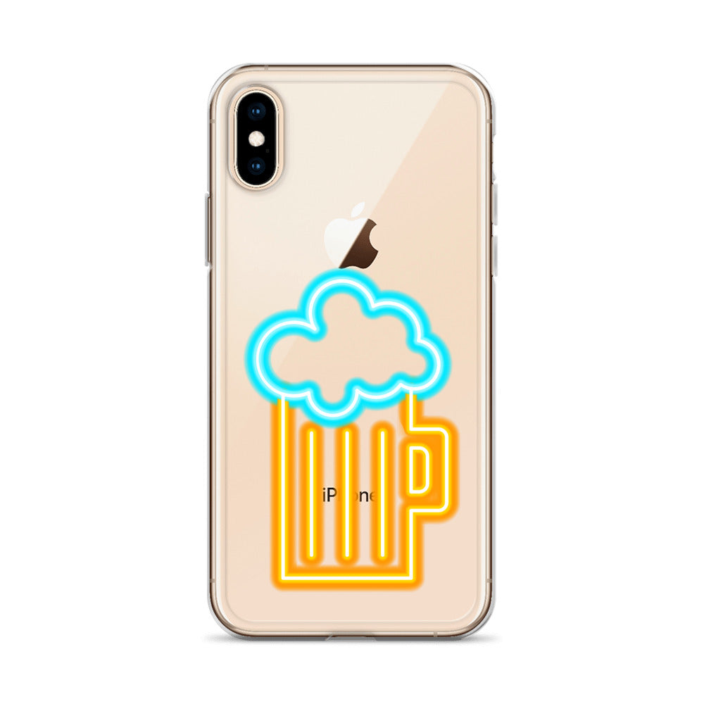 Clear Case for iPhone® Neon Beer