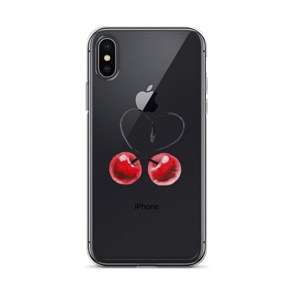 Clear Case for iPhone® Cherry Love