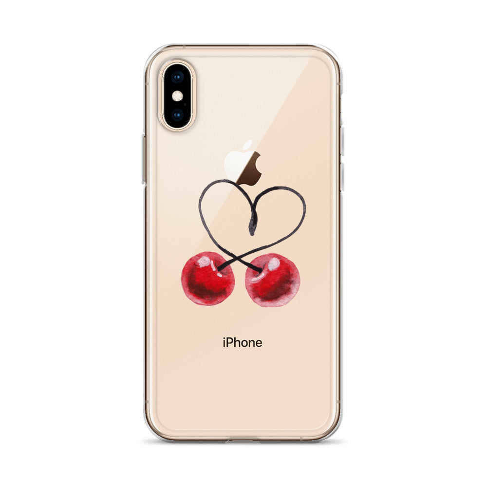 Clear Case for iPhone® Cherry Love