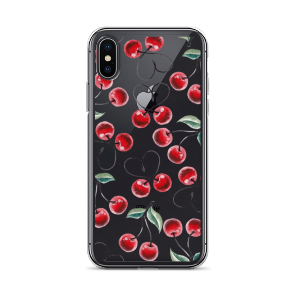 Clear Case for iPhone® Cherry Lots of Love