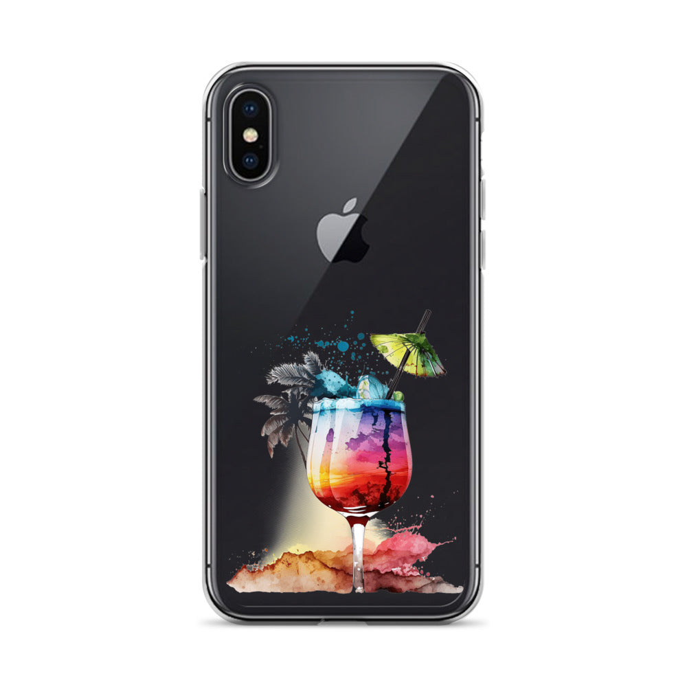 Clear Case for iPhone® Tropical Drink