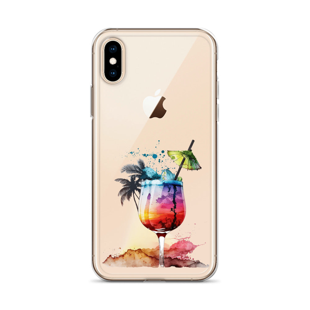 Clear Case for iPhone® Tropical Drink