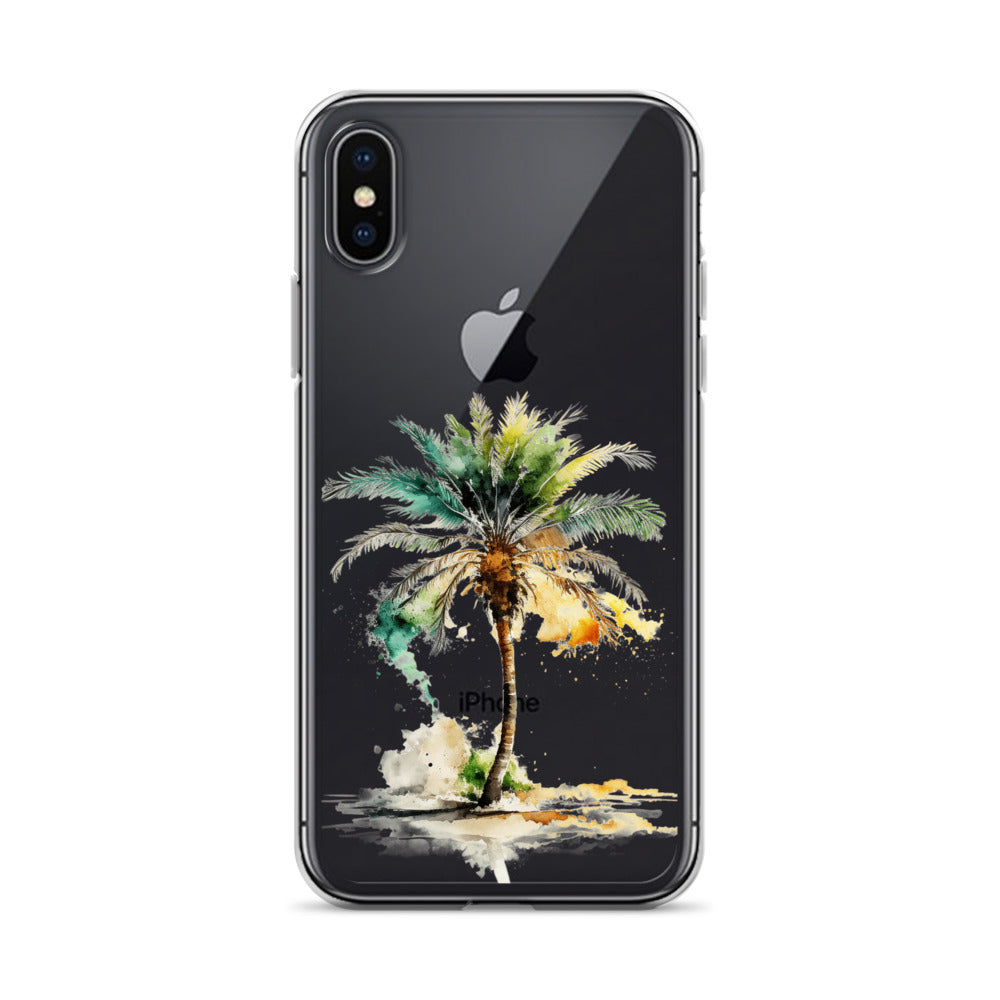 Clear Case for iPhone® Palm Tree