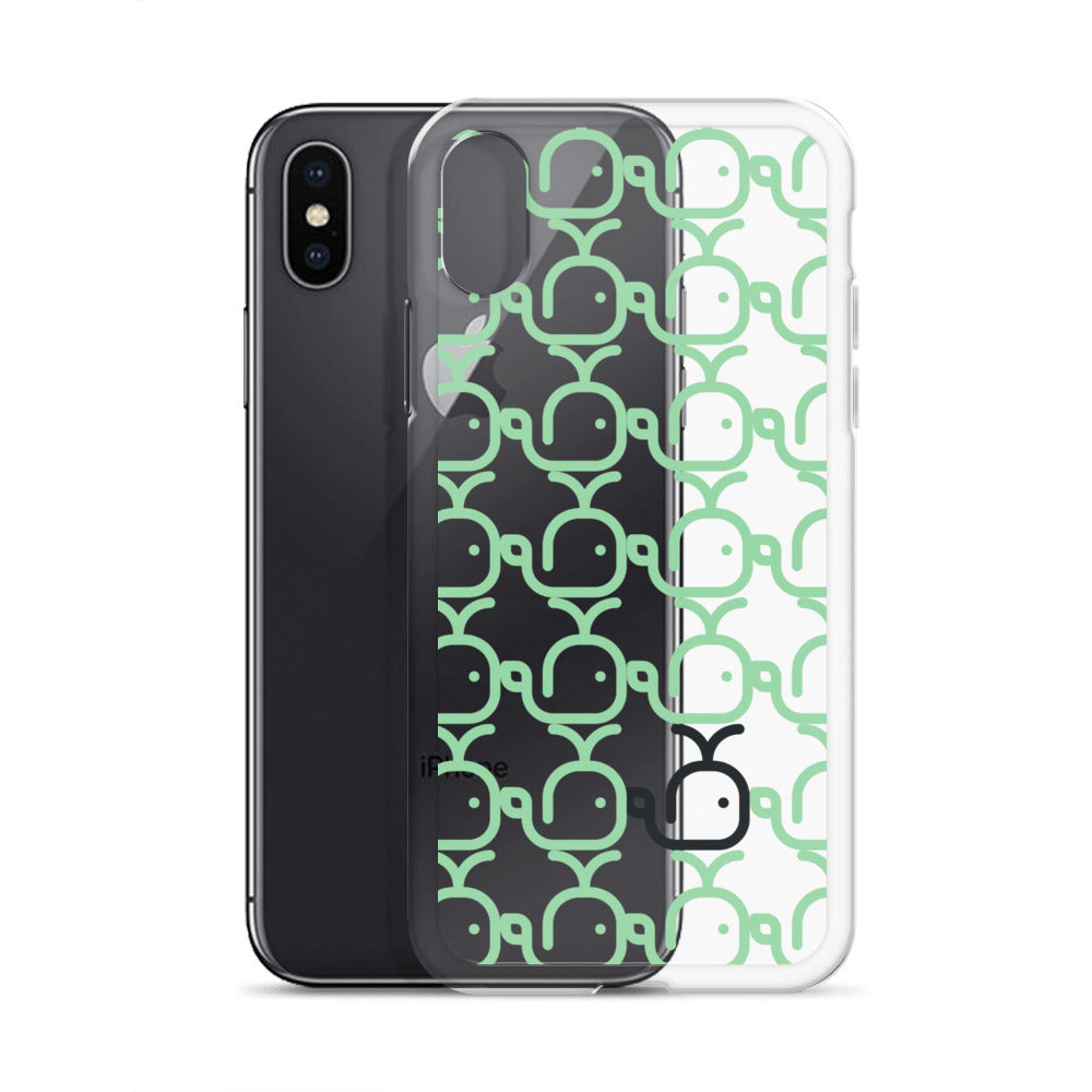 Clear Case for iPhone® Whales Green