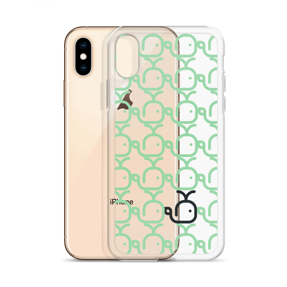 Clear Case for iPhone® Whales Green