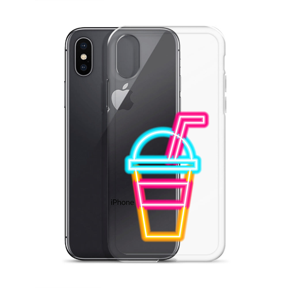 Clear Case for iPhone® Neon Drink