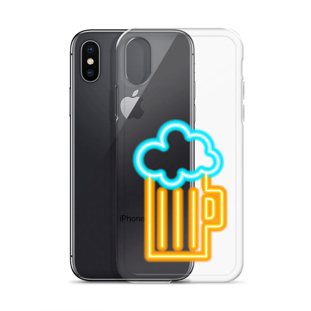 Clear Case for iPhone® Neon Beer