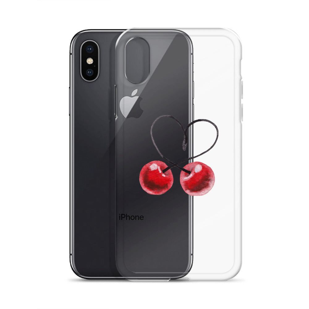 Clear Case for iPhone® Cherry Love