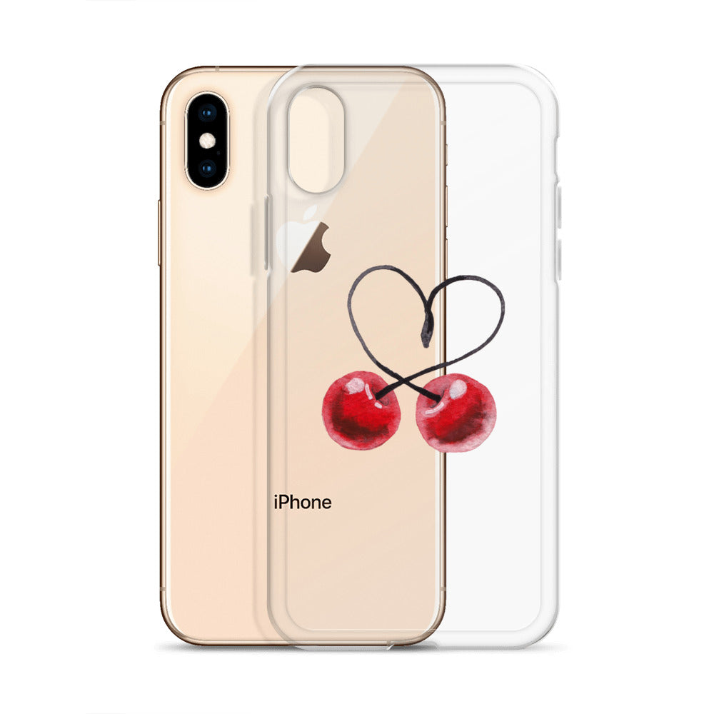 Clear Case for iPhone® Cherry Love