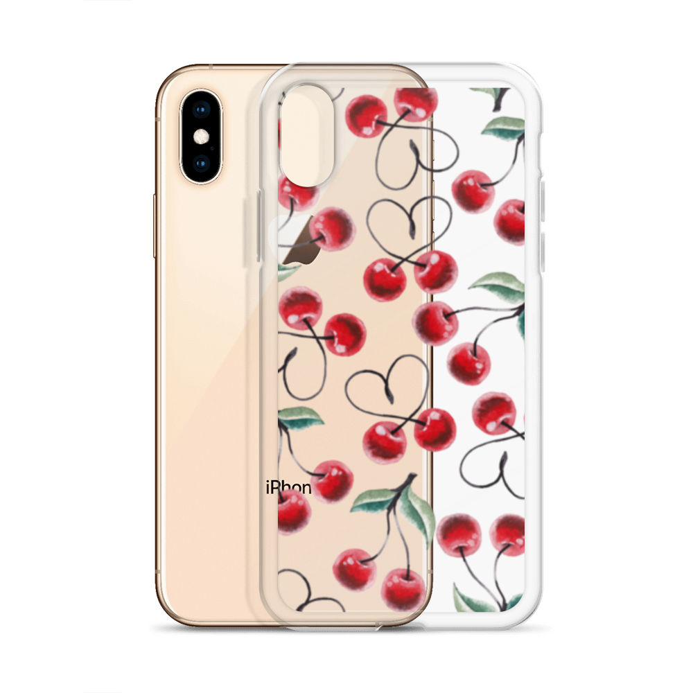 Clear Case for iPhone® Cherry Lots of Love