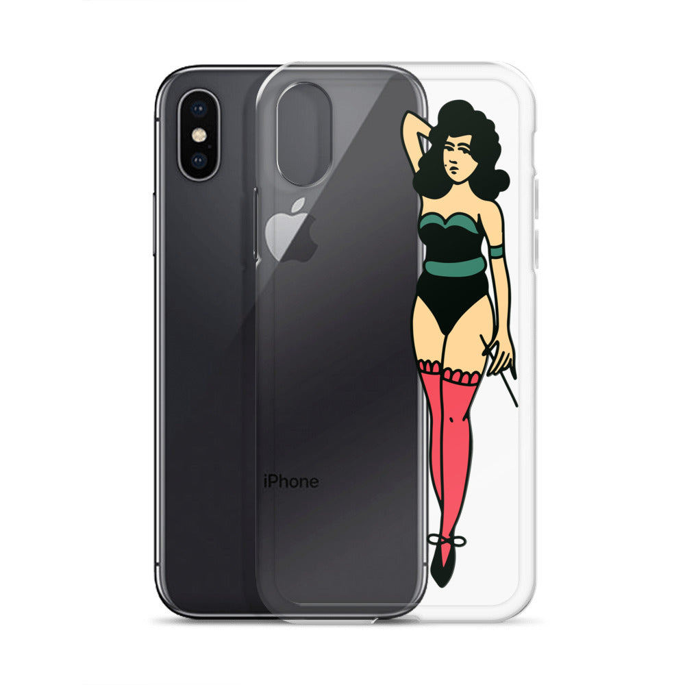 Clear Case for iPhone® Tattoo Lady