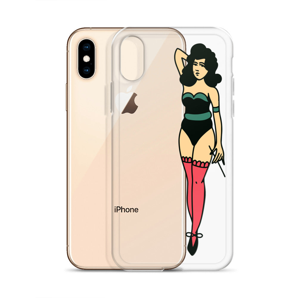 Clear Case for iPhone® Tattoo Lady