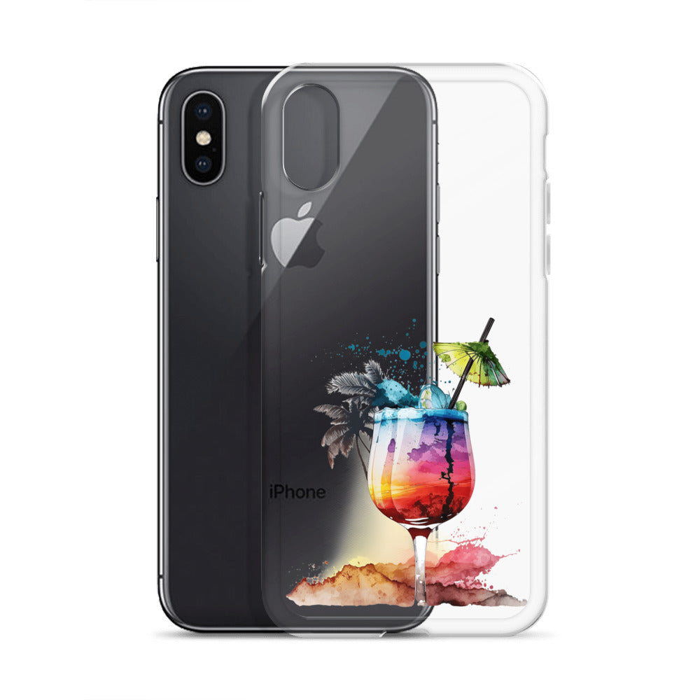 Clear Case for iPhone® Tropical Drink