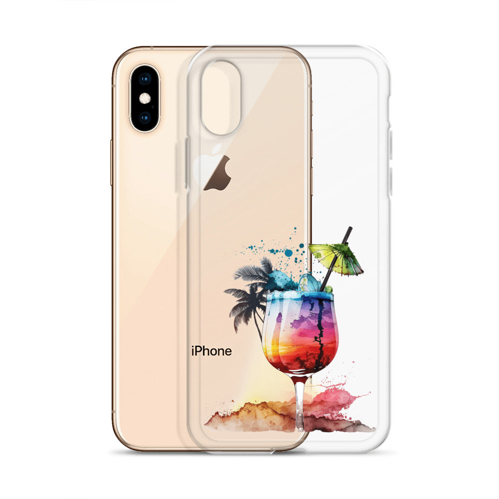 Clear Case for iPhone® Tropical Drink