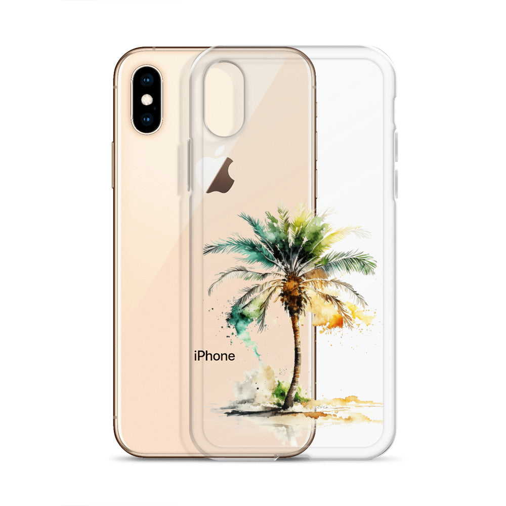 Clear Case for iPhone® Palm Tree