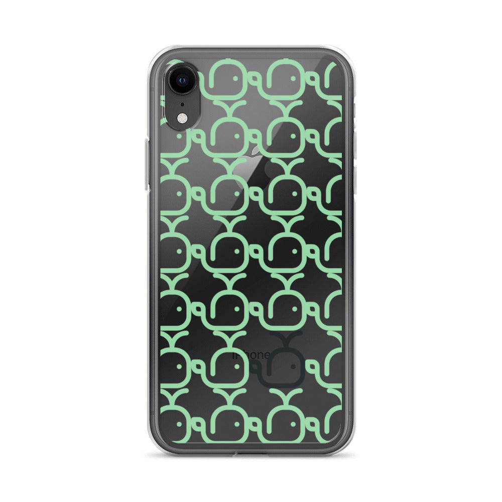 Clear Case for iPhone® Whales Green