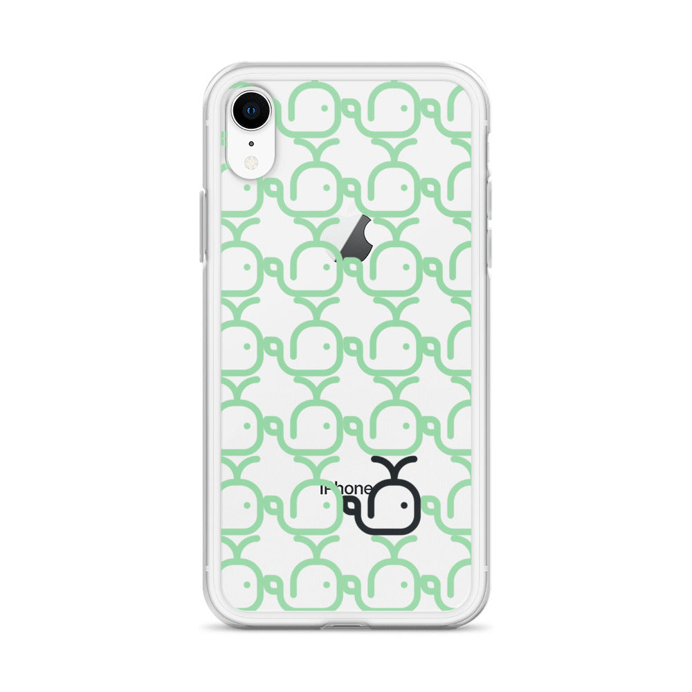 Clear Case for iPhone® Whales Green