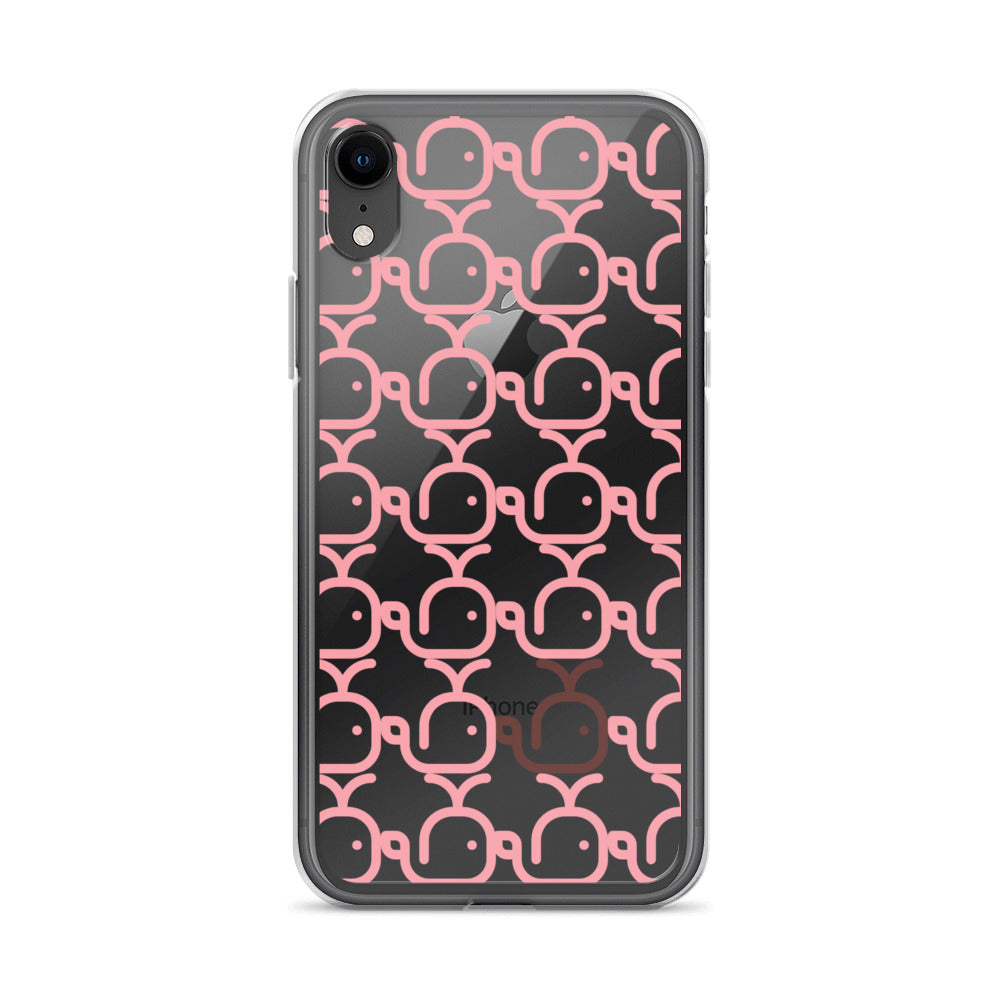 Clear Case for iPhone® Whales Pink