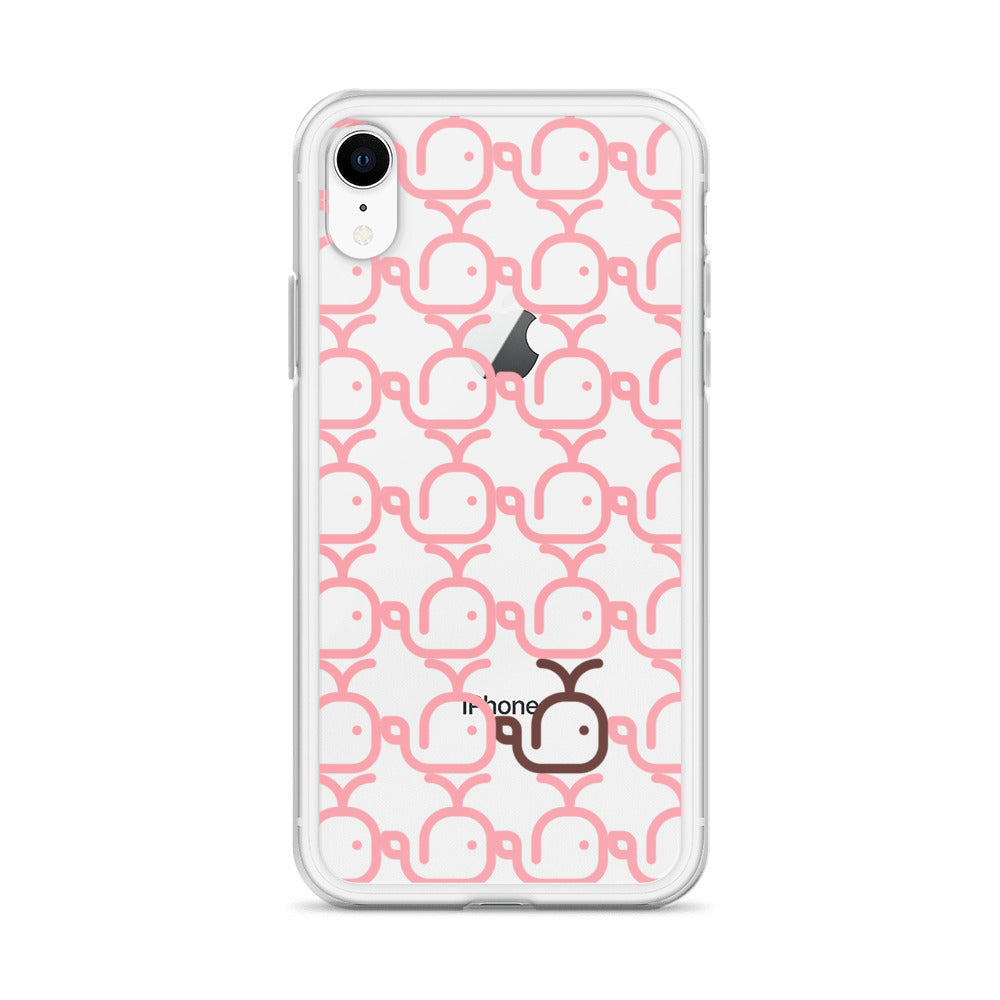 Clear Case for iPhone® Whales Pink