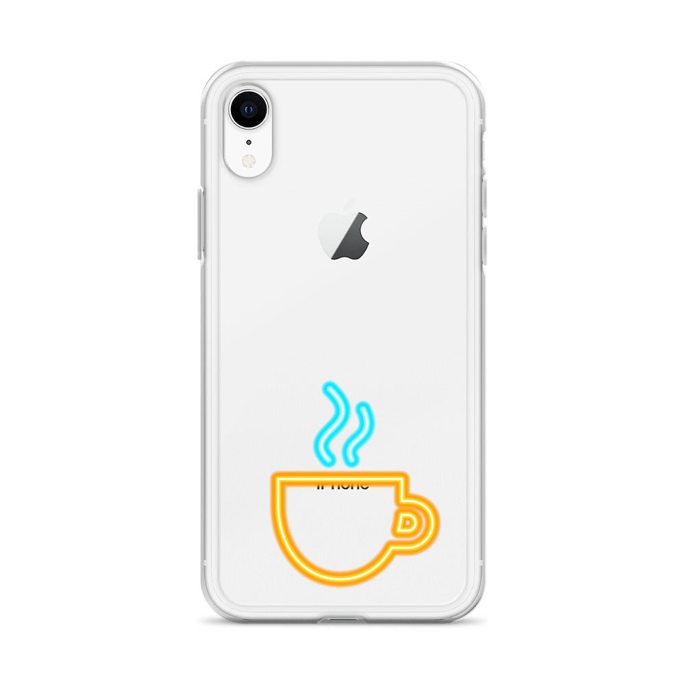 Clear Case for iPhone® Neon Coffee