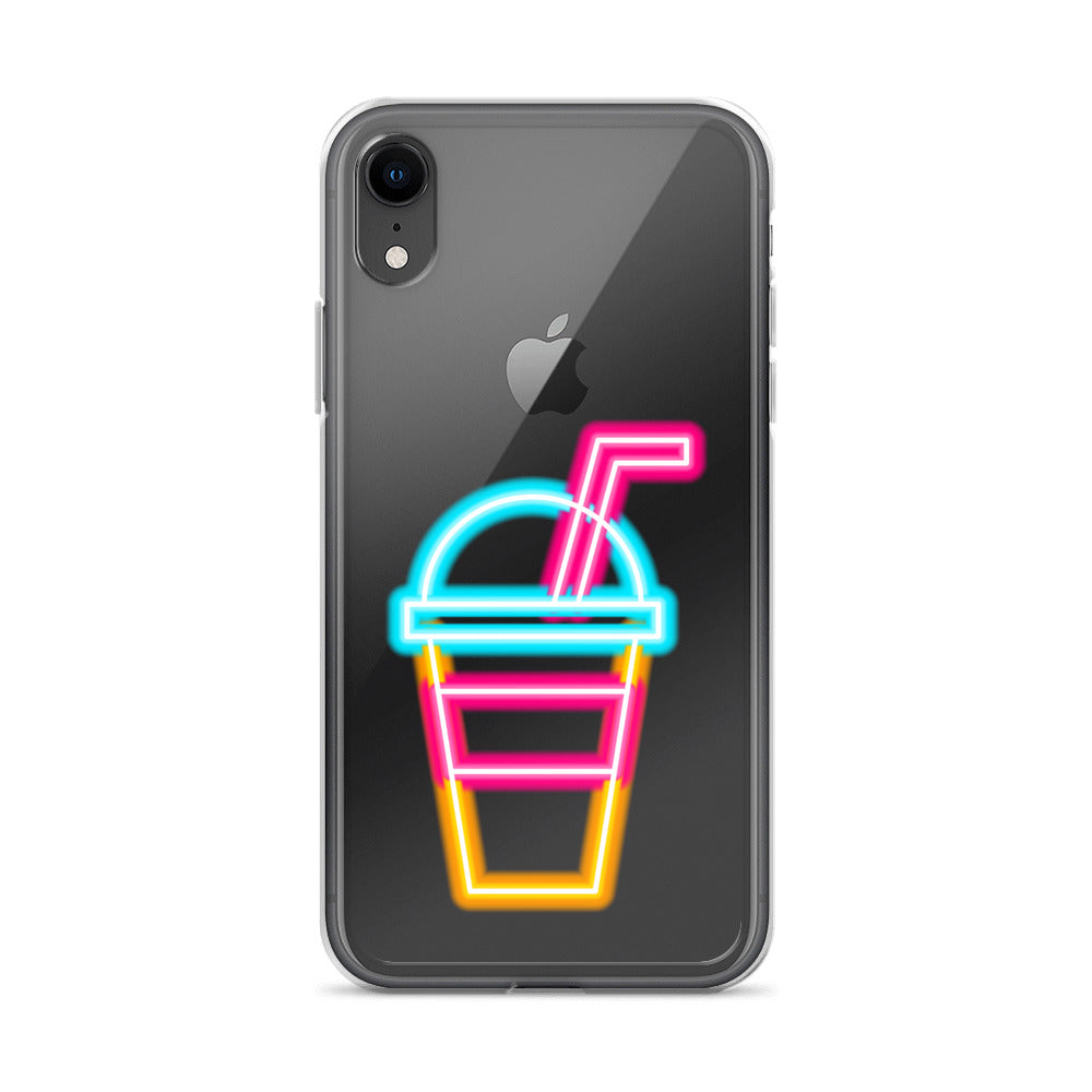 Clear Case for iPhone® Neon Drink