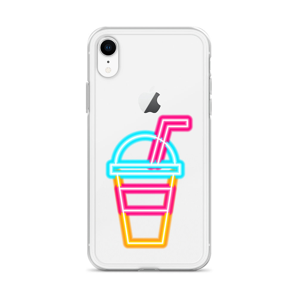 Clear Case for iPhone® Neon Drink