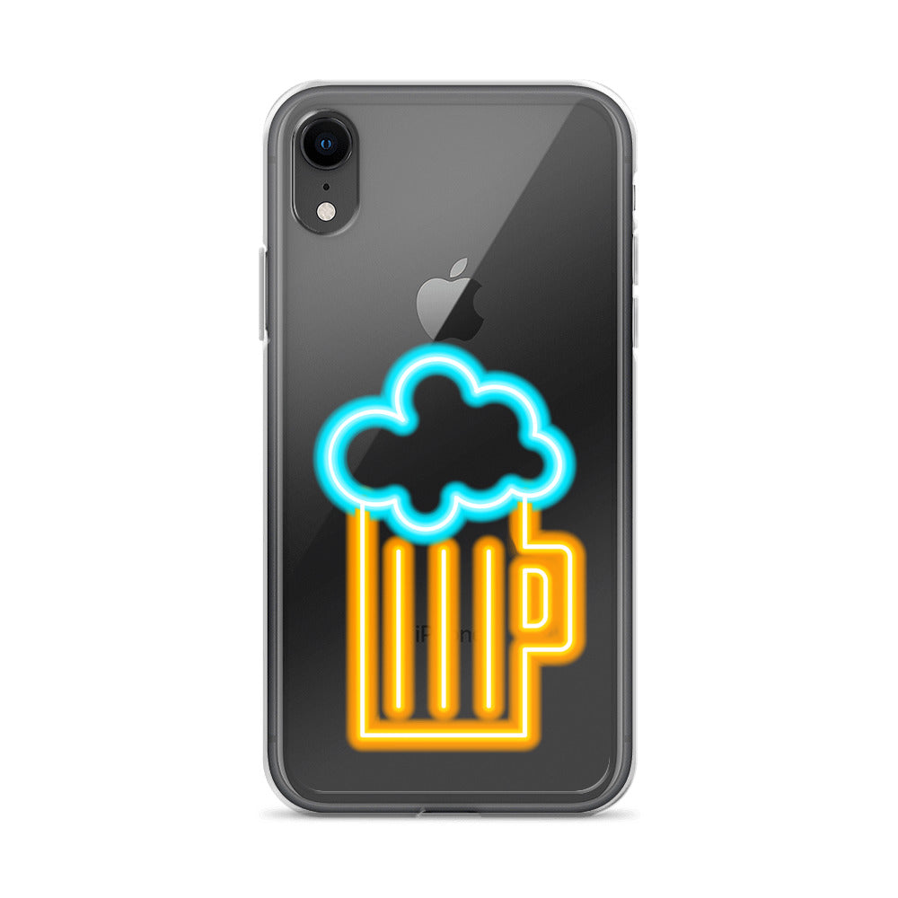 Clear Case for iPhone® Neon Beer