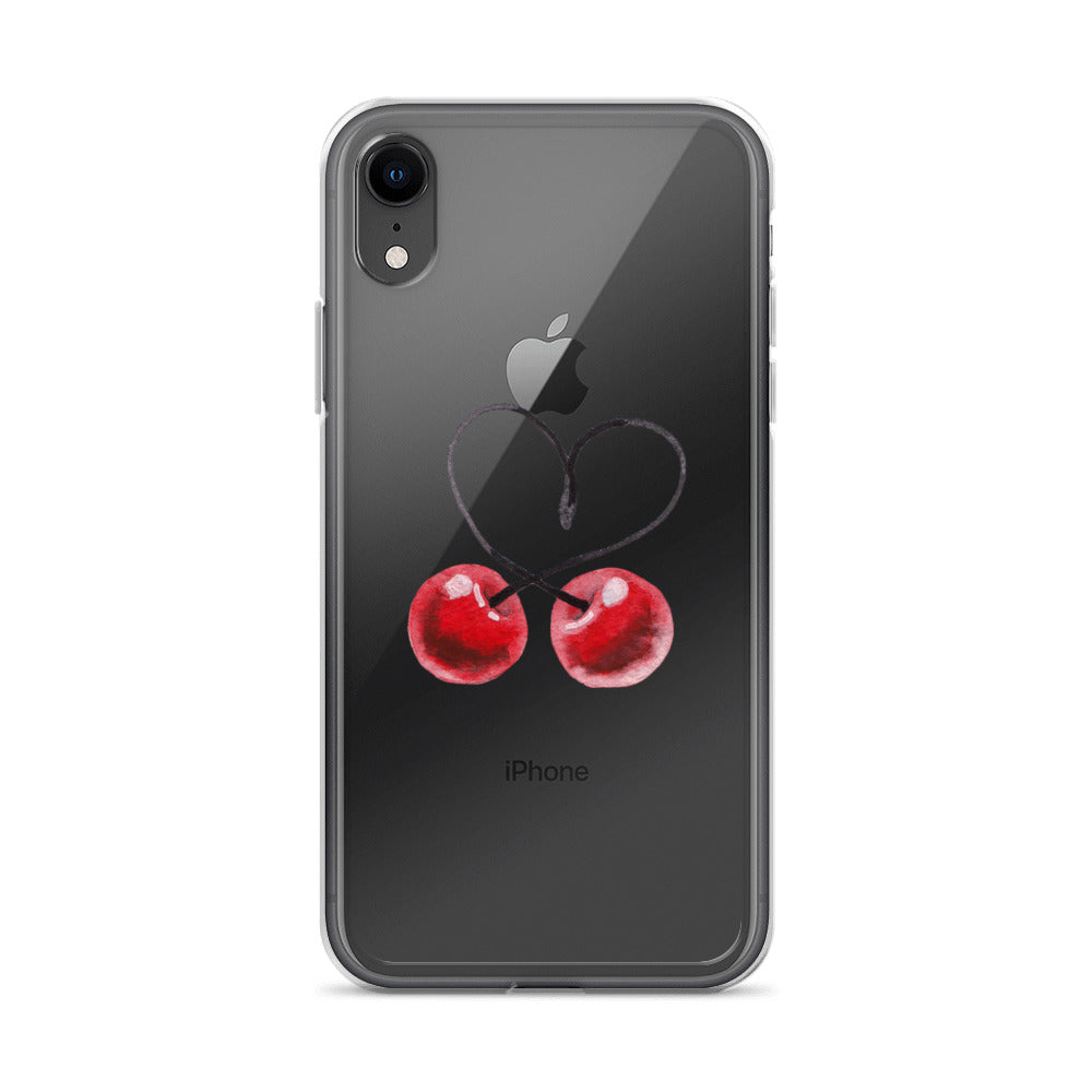 Clear Case for iPhone® Cherry Love