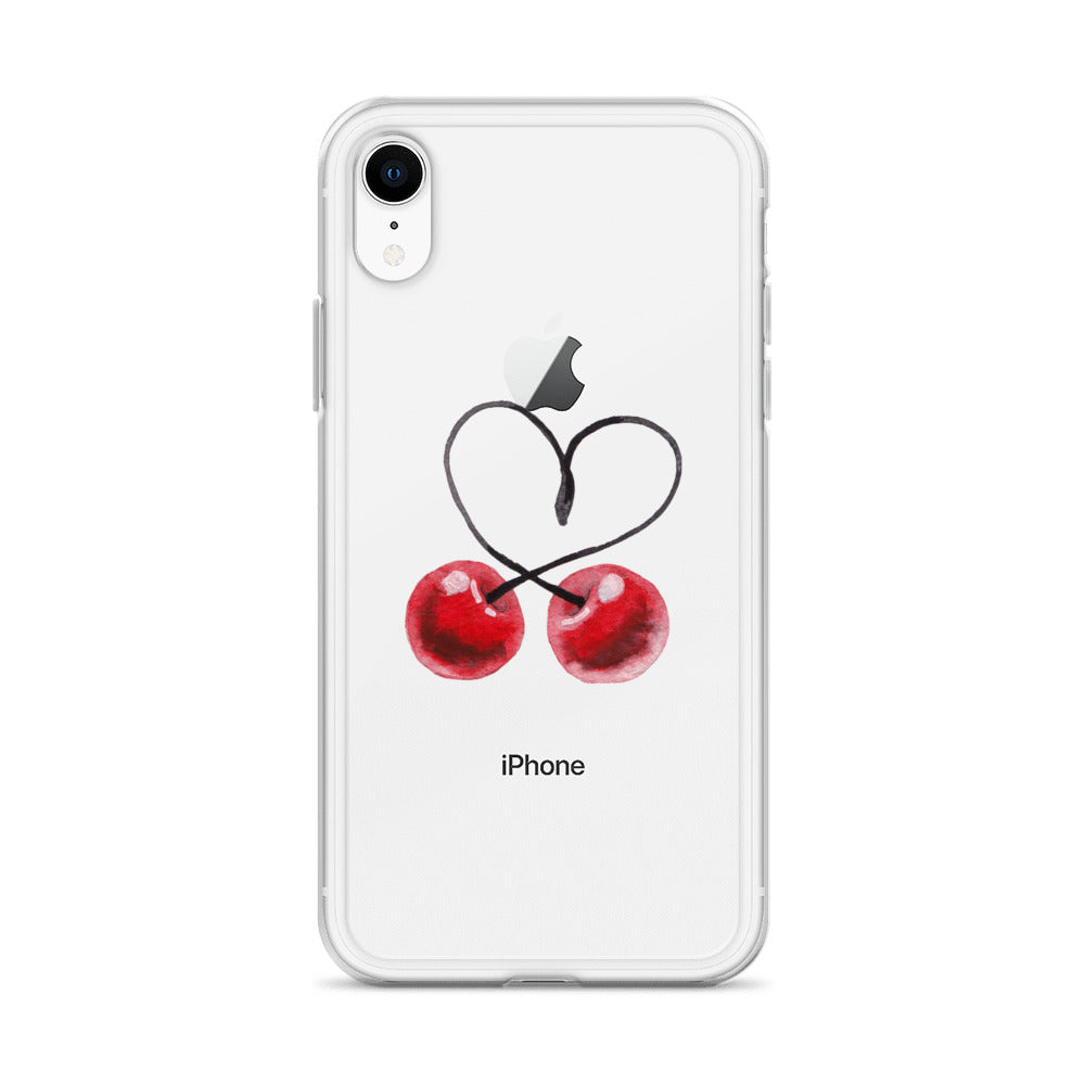 Clear Case for iPhone® Cherry Love