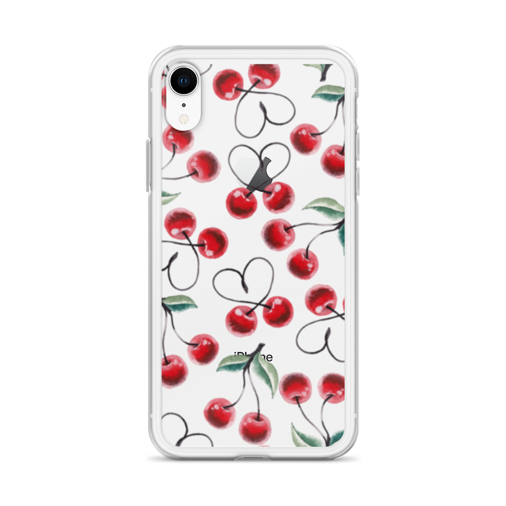 Clear Case for iPhone® Cherry Lots of Love