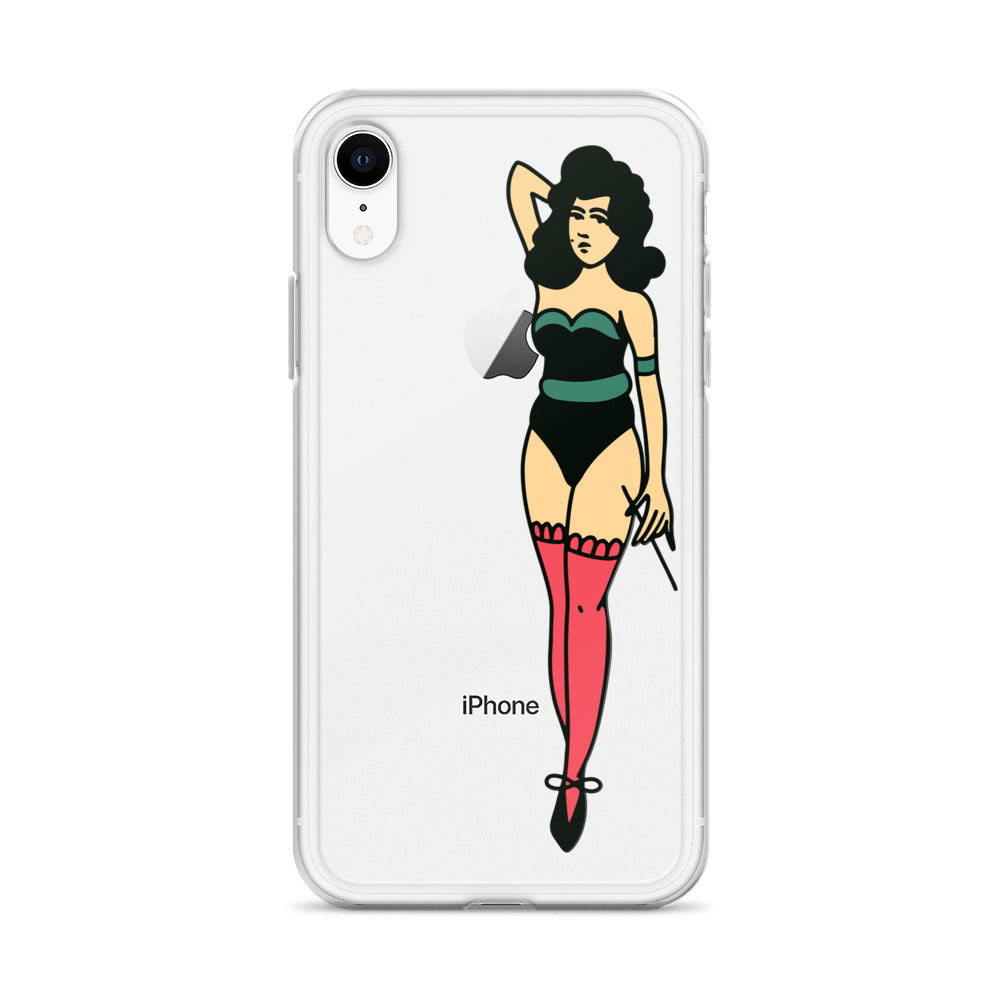 Clear Case for iPhone® Tattoo Lady