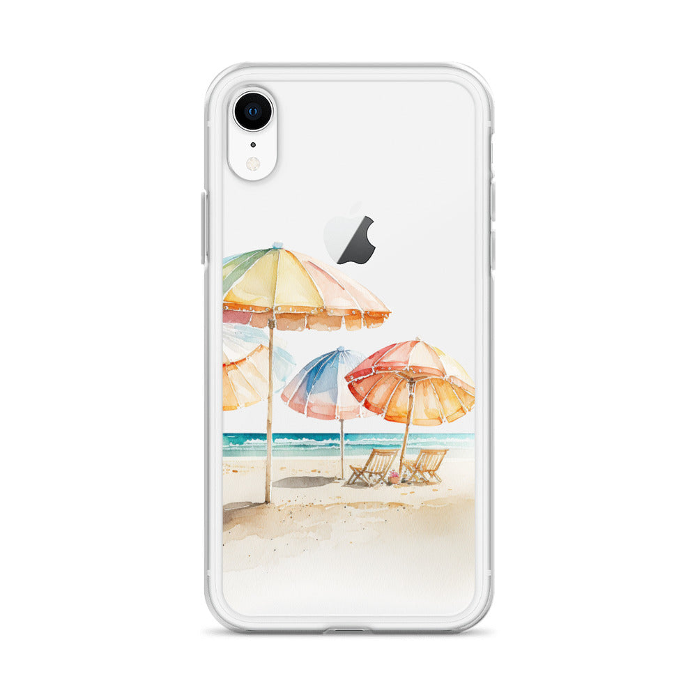 Clear Case for iPhone® Beach Umbrellas