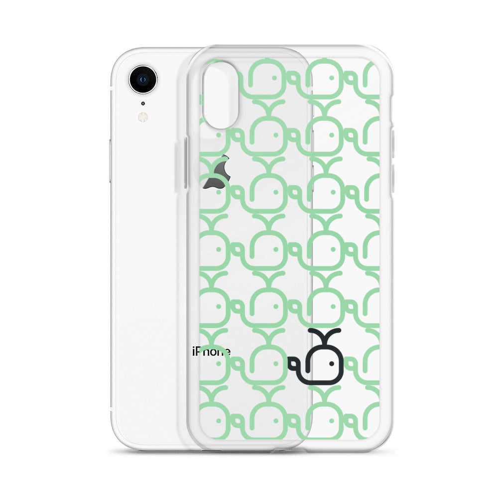 Clear Case for iPhone® Whales Green