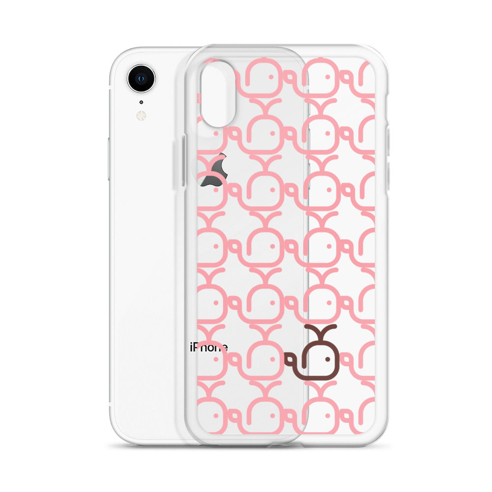 Clear Case for iPhone® Whales Pink