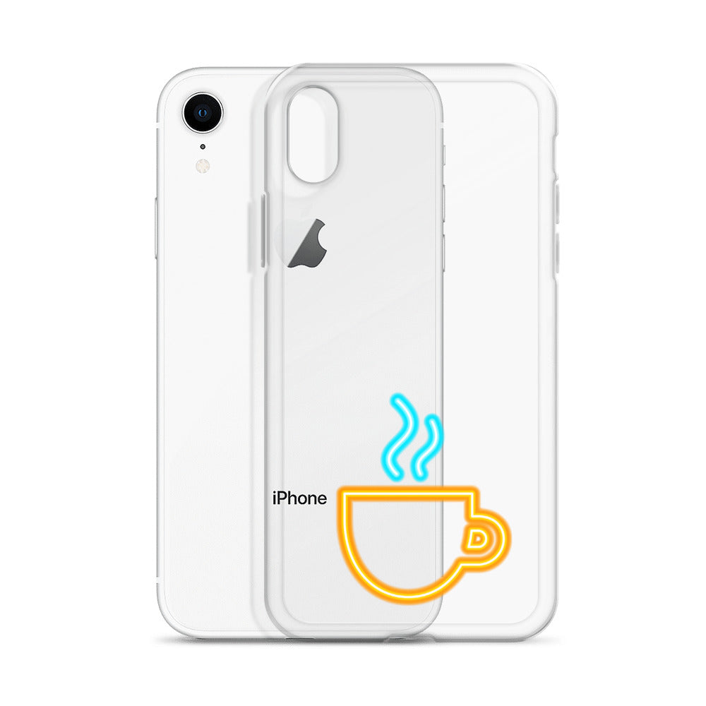 Clear Case for iPhone® Neon Coffee