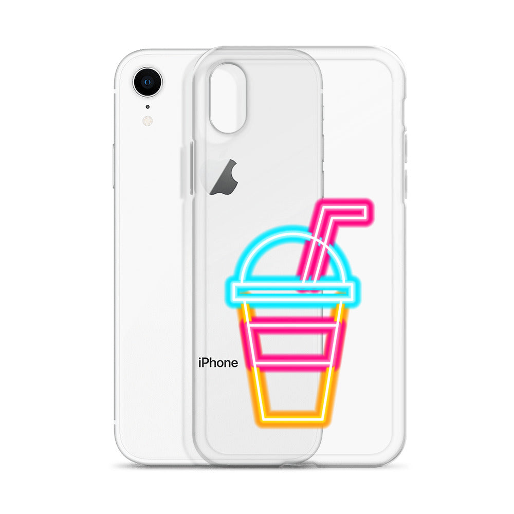 Clear Case for iPhone® Neon Drink